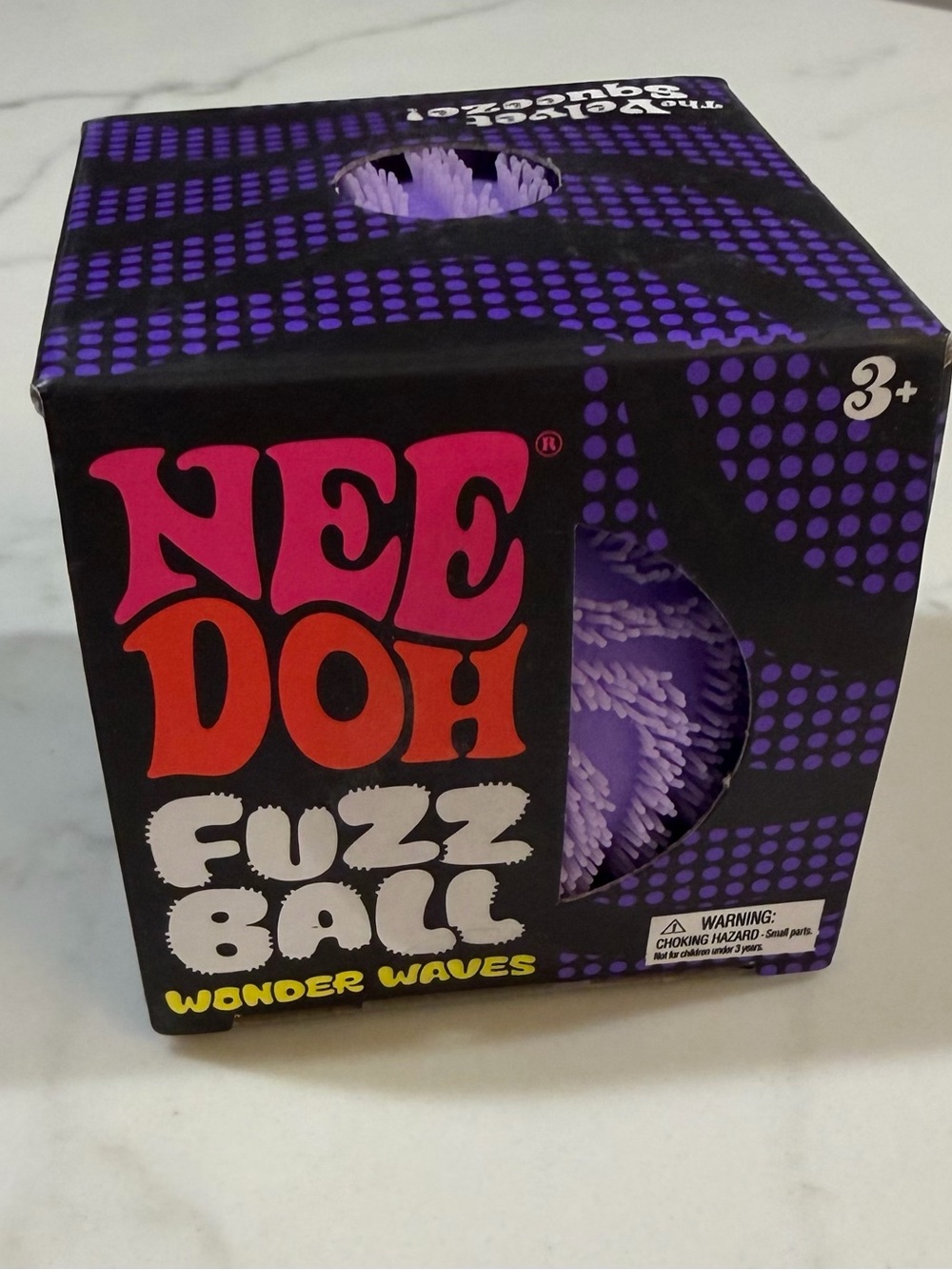 Schylling NEEDOH purple Fuzz Ball Wonder Waves